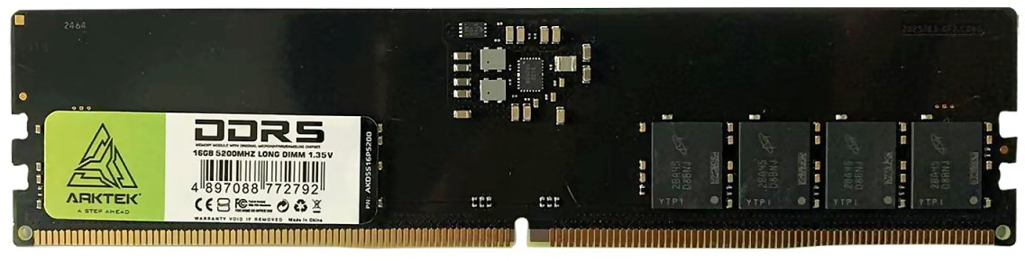 Память DDR Arktek DRAM DDR5 16GB 5200MHz (AKD5S16P5200) - Фото 1