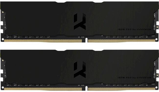 Уценка - Память DDR Goodram DDR4 2x16GB/3600 Goodram IRDM Pro Deep Black (IRP-K3600D4V64L18S/32GDC) - Фото 1