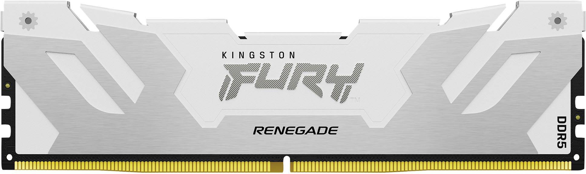 Память DDR Kingston Fury Renegade White 16GB 6800MT/s DDR5 (KF568C36RW-16) - Фото 1