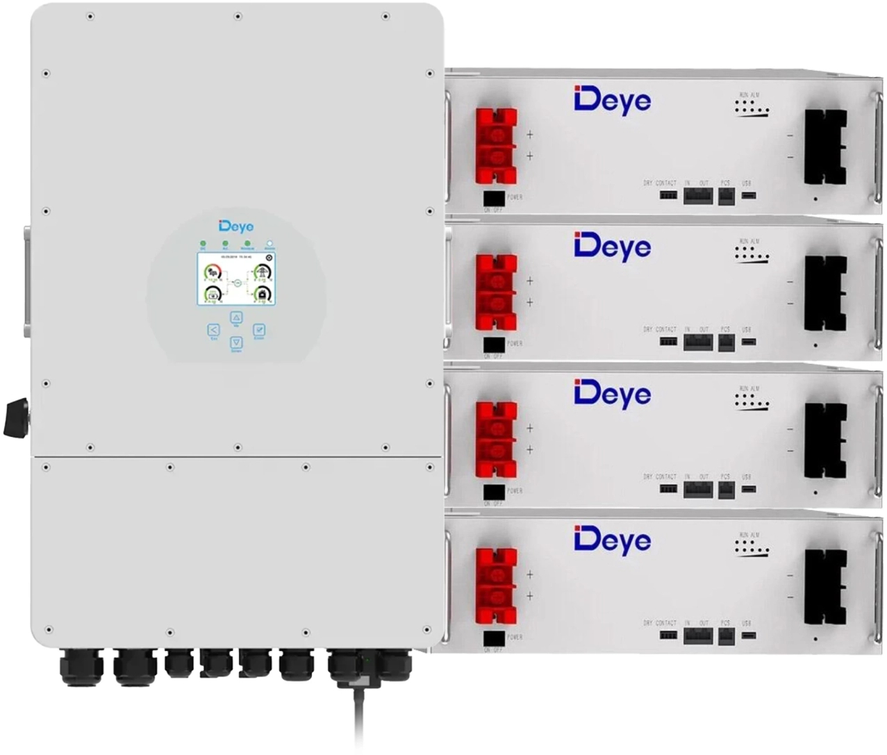 Система хранения энергии Deye SUN-12K-SG04LP3-EU-4DE20.48K-LFP - Фото 1