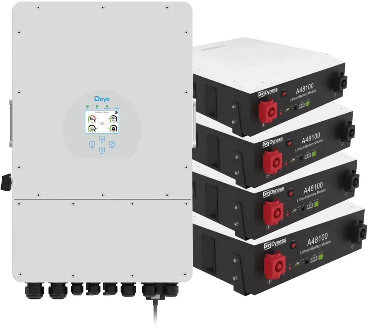 Система хранения энергии Deye SUN-12K-SG04LP3-EU-4DY19.2K-LFP-W - Фото 1