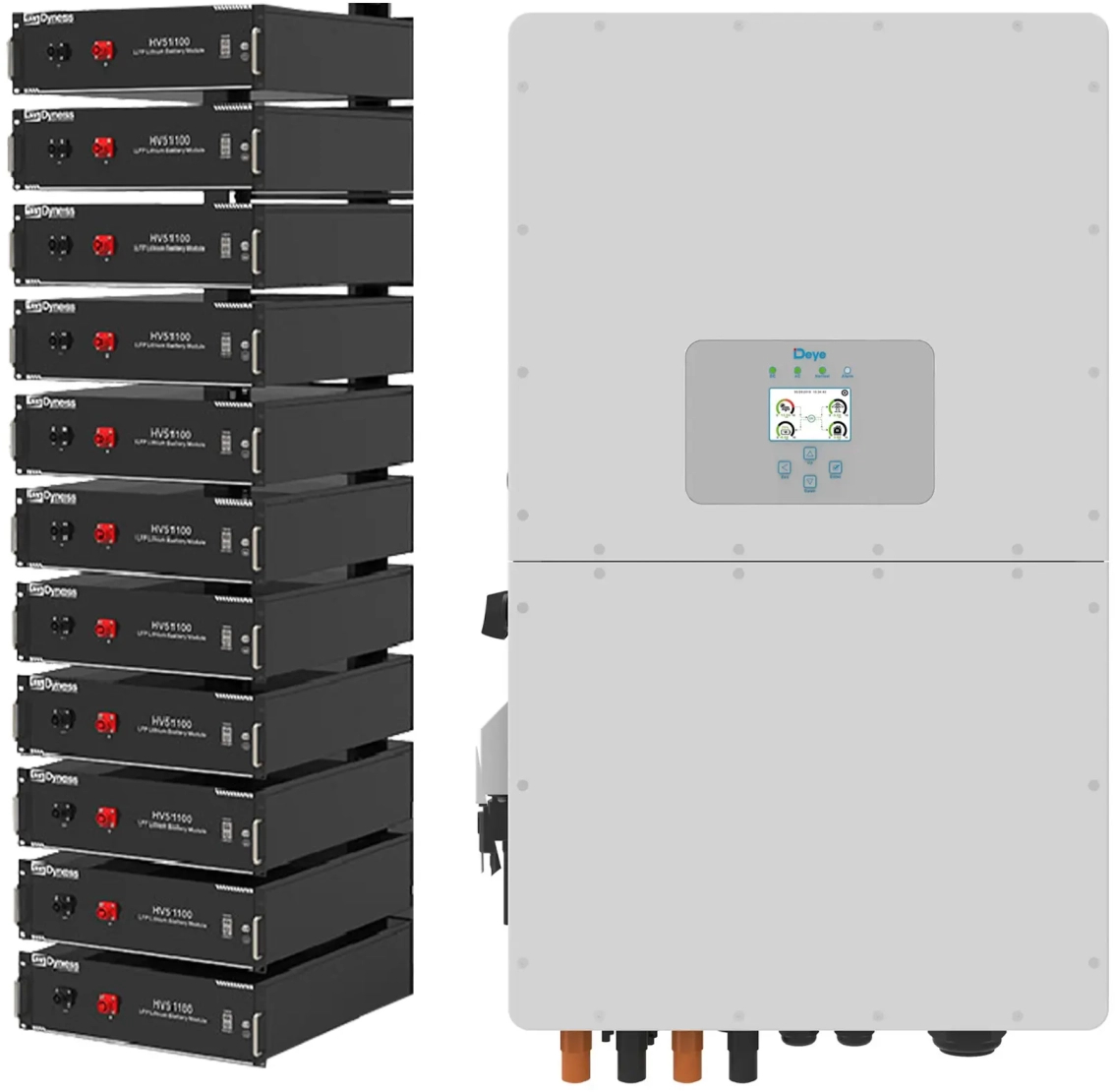 Система хранения энергии Deye SUN-30K-SG01HP3-EU-BM3-HV51100-11-56.32kW-LFP - Фото 1