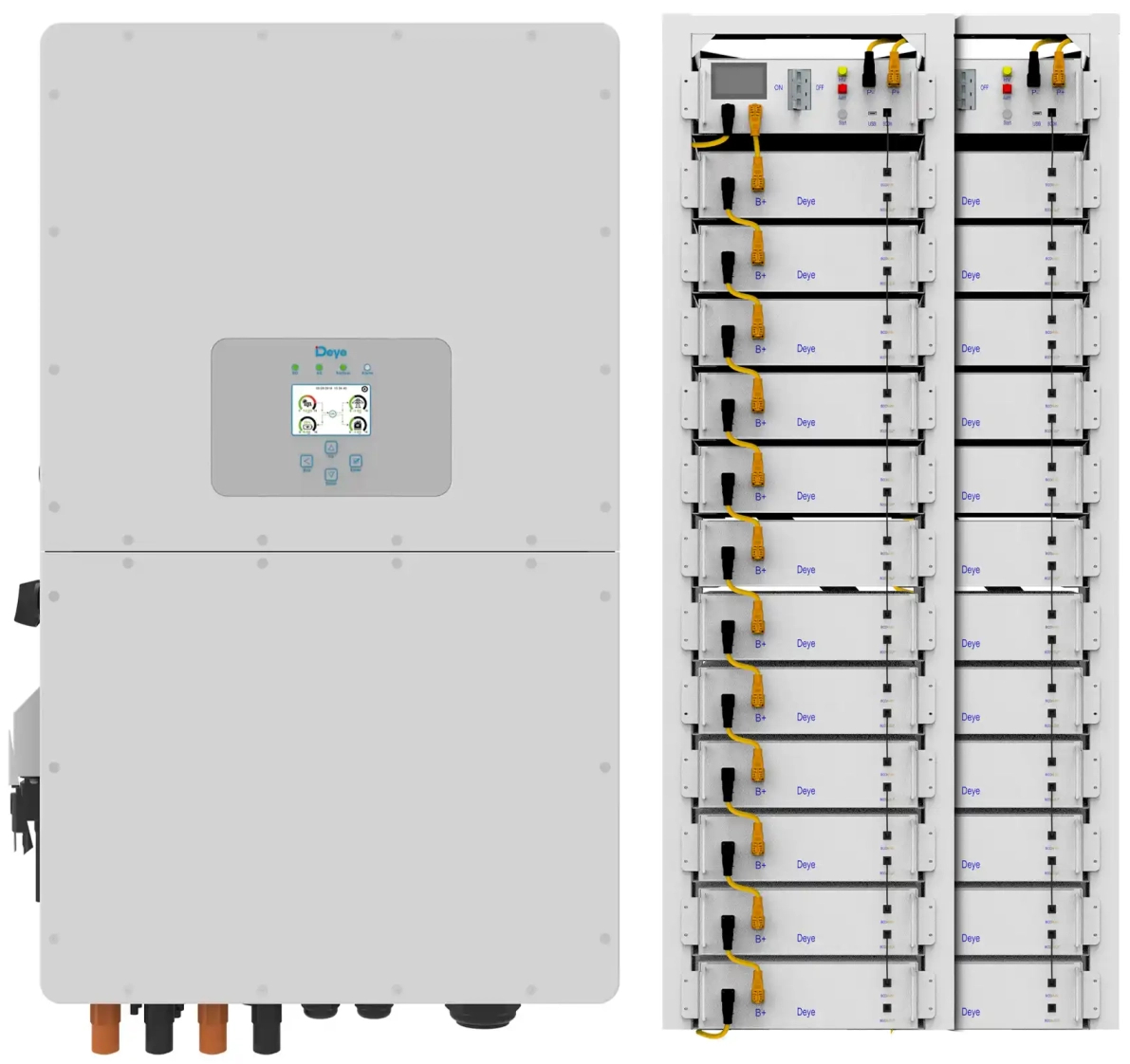 Система хранения энергии Deye SUN-50K-SG01HP3-EU-BM4-2BOS-G12-122.88kW-LFP - Фото 1