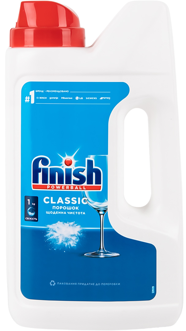 Засіб для миття в посудомийній машині Finish Power Powder 1KG / 3116