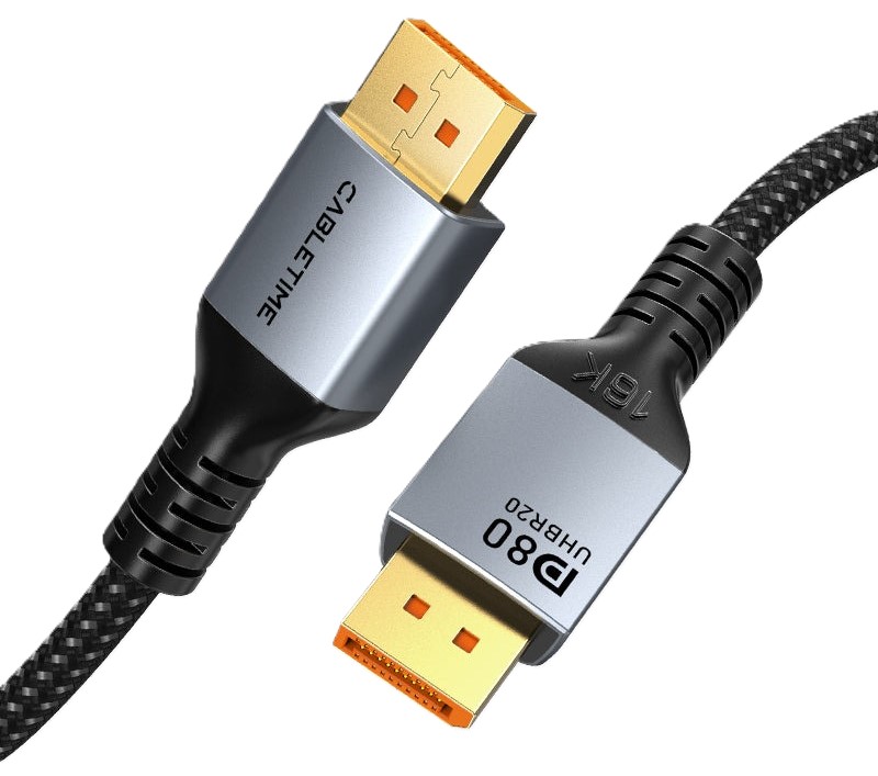Кабель Cabletime DisplayPort v2.1 2m Black (CD13L) - Фото 1