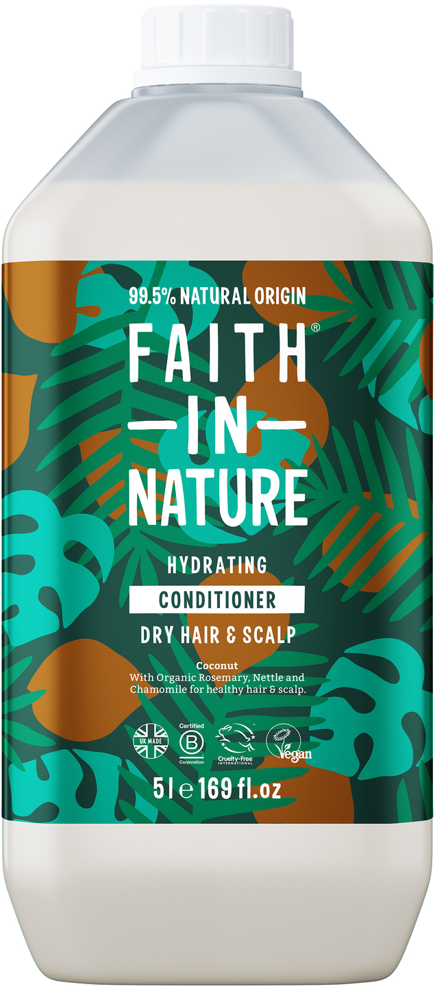 Бальзам для волос Faith In Nature Натуральный с кокосом 5 л (6.55350) - Фото 1