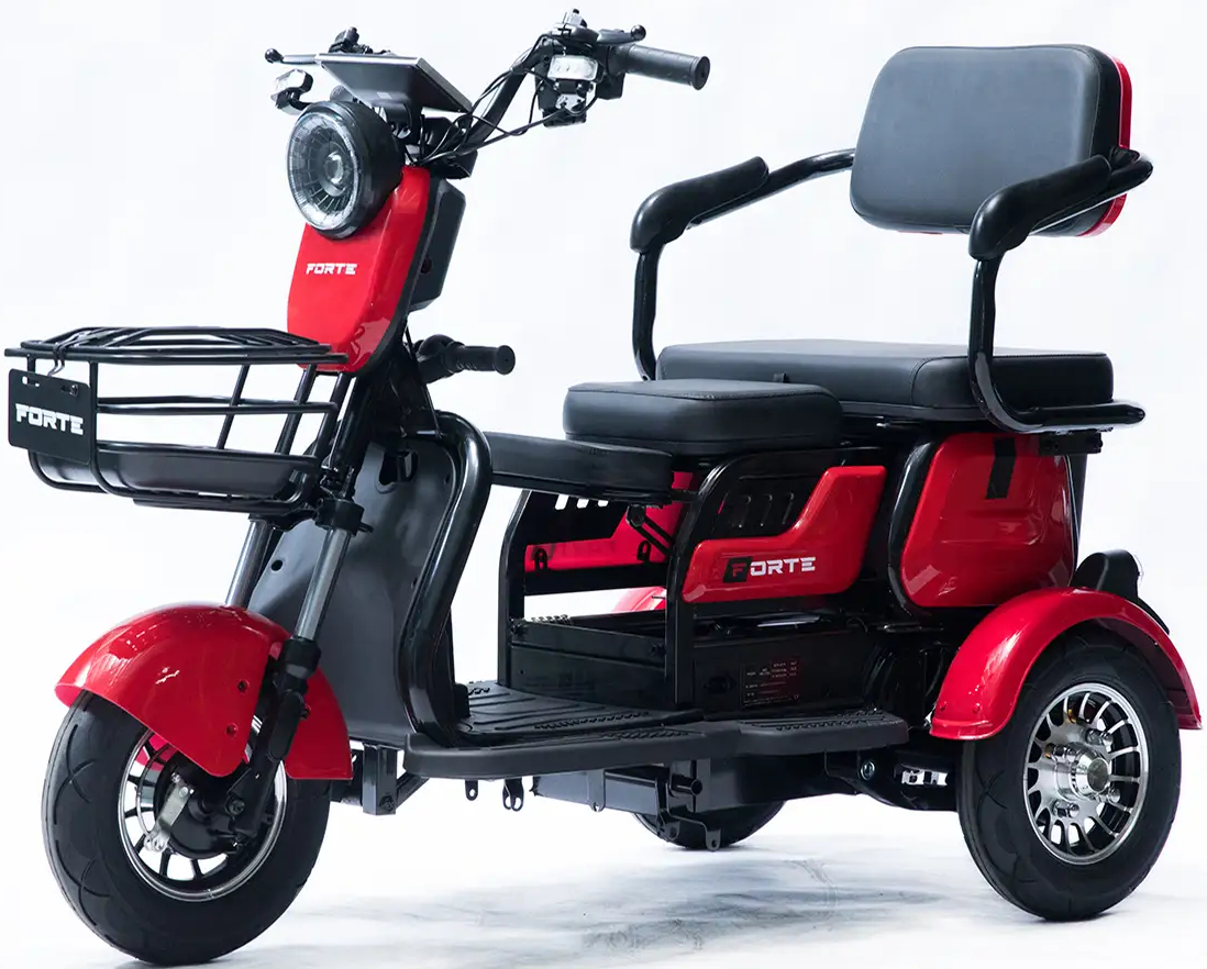 Трицикл Forte Family-P600 Red (+Аккумулятор 12V20A/25А 5 шт.) - Фото 1