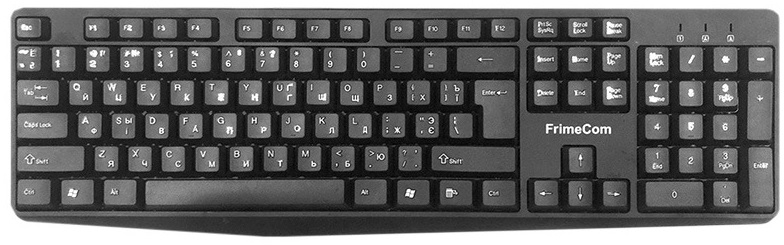 Клавиатура проводная FrimeCom SW-K120 USB Black - Фото 1
