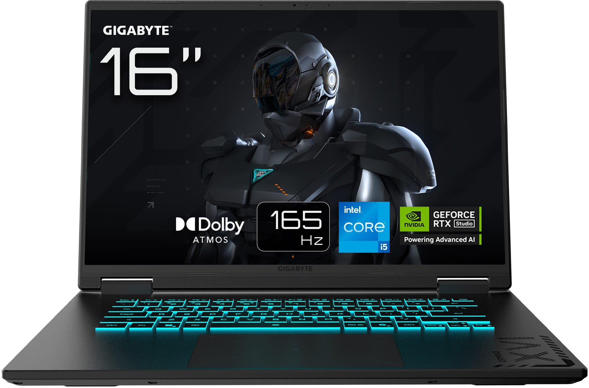 Ноутбук игровой Gigabyte Gaming A16 (CTHH3UA893SD) Black Steel - Фото 1