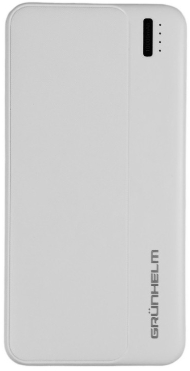 Батарея мобильная Grunhelm 10.000 mAh White (GP-10W) - Фото 1