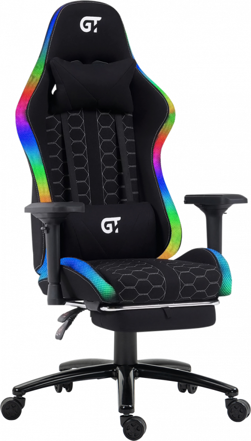 Кресло для геймеров GT Racer X-2462 Fabric Black - Фото 1