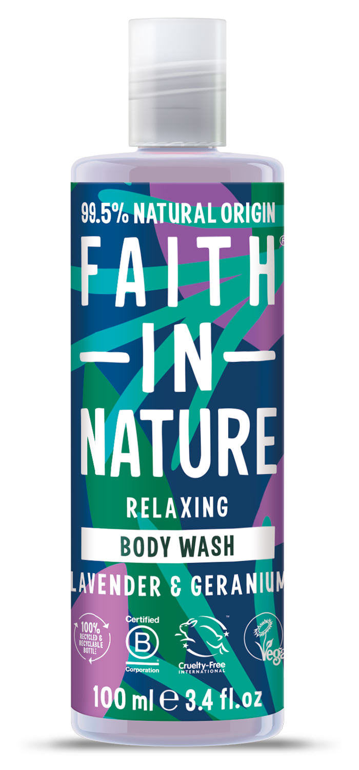 Гель для душа Faith In Nature Натуральный с лавандой и геранью 100 мл (6.75420) - Фото 1