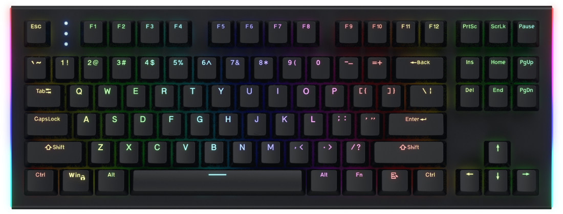 Клавиатура проводная игровая Hator Gravity X TKL orange (HTK550) Black - Фото 1