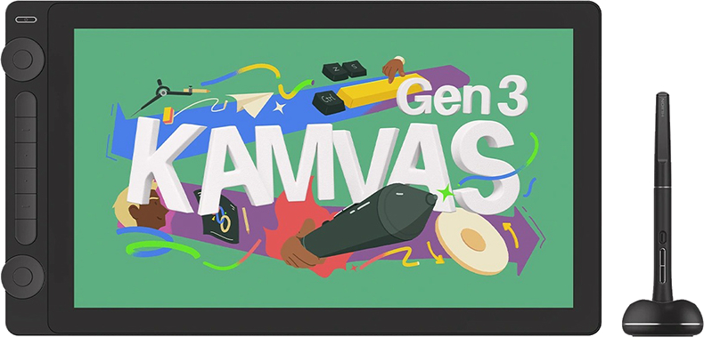 Графічний планшет Huion Kamvas 16 Gen3 (GS1563) + рукавичка - Фото 1