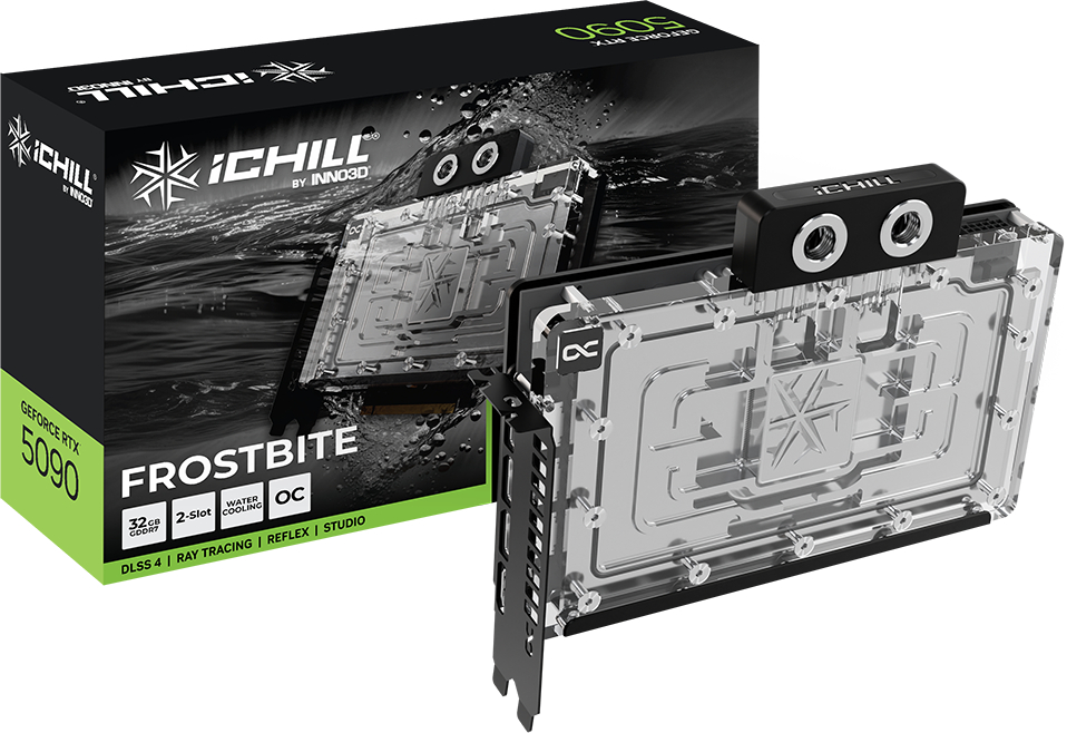 Відеокарта Inno3D GeForce RTX5090 ICHILL FROSTBITE (C50903-32D7X-1759FB) - Фото 1