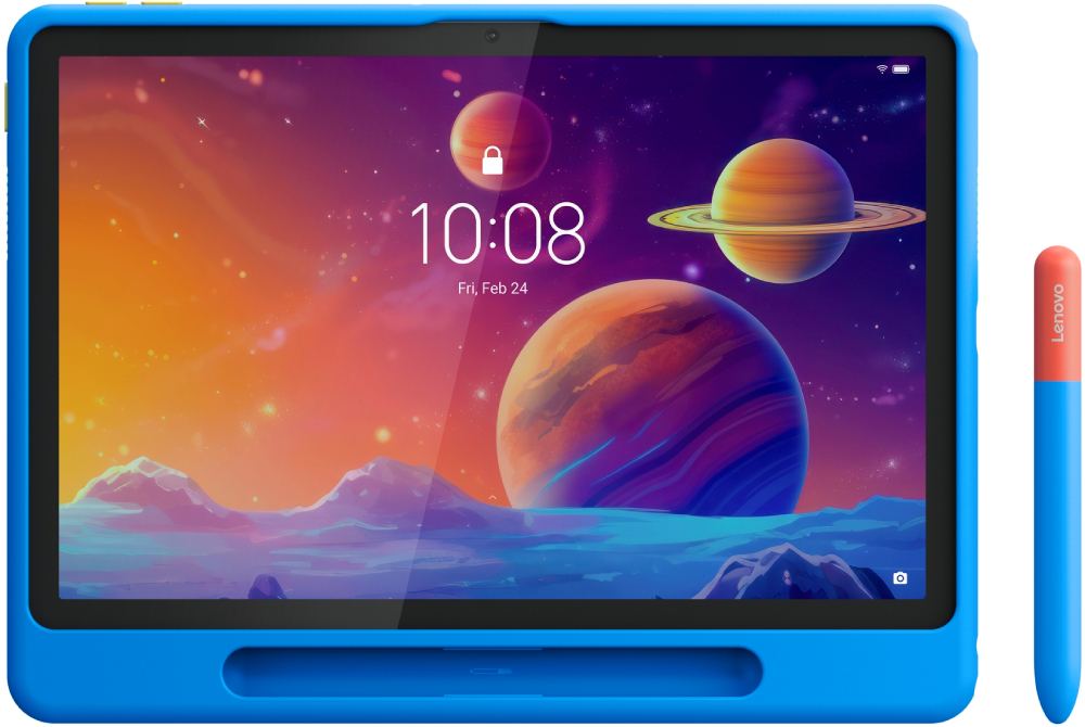 Планшет Lenovo Tab 4/128 LTE (ZAEJ0129UA) Luna Grey+Kids Bumper&Pen - Фото 1