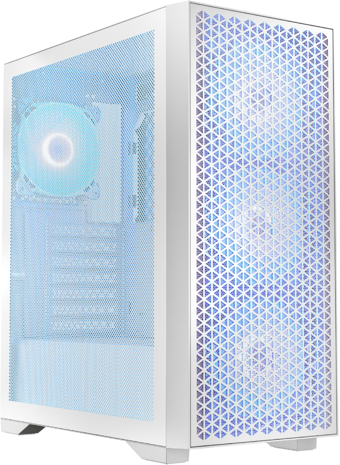 Корпус Logic Concept DART PRO ARGB MIDI WHITE MESH fans 4x120mm без БП (AT-DART-PRO-ARGB-20) - Фото 1