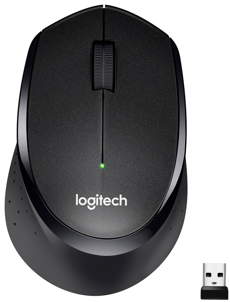 Уценка - Мышь беспроводная Logitech M330 Silent Plus Black (910-004909) - Фото 1