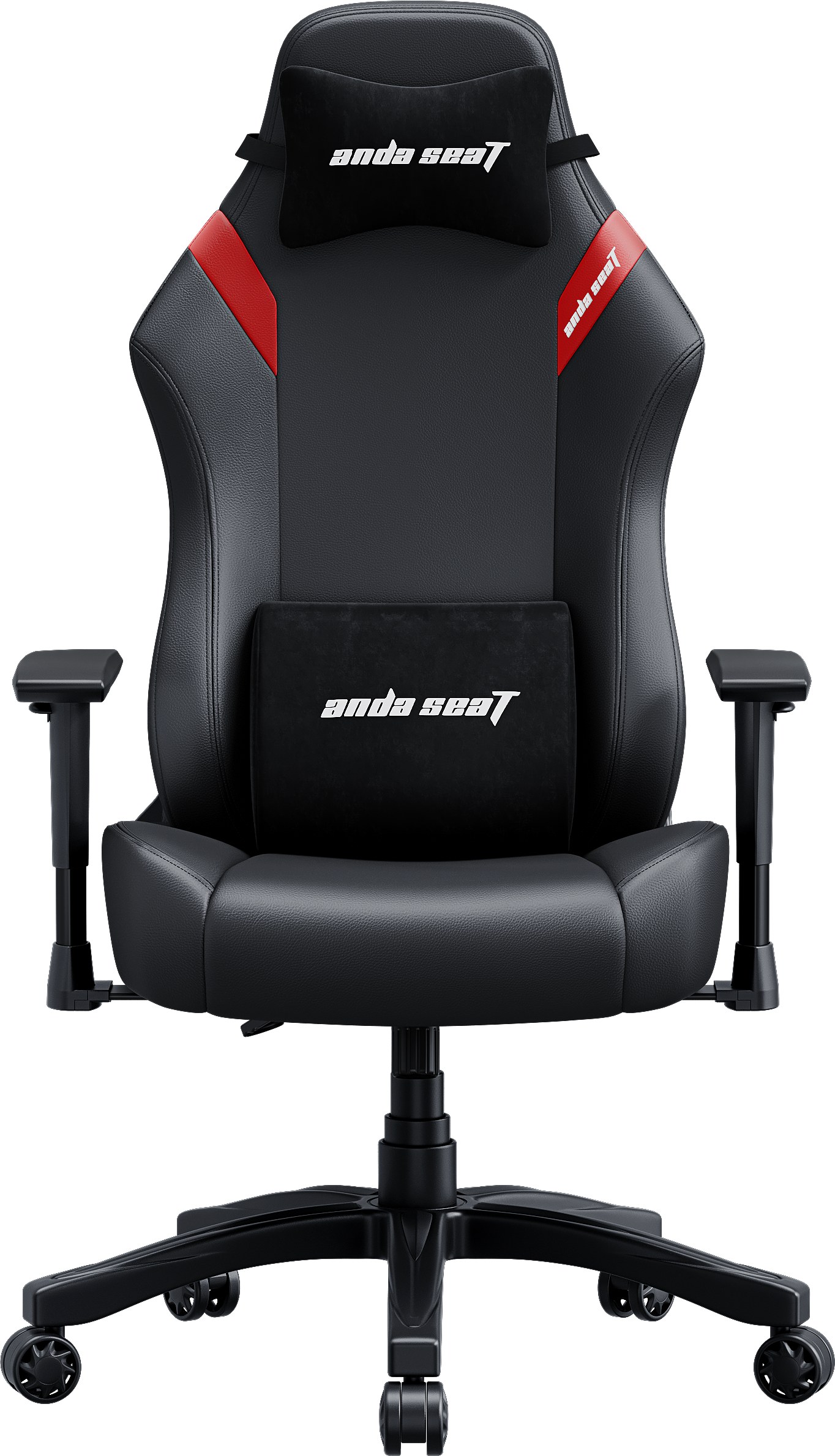 Кресло для геймеров Anda Seat Luna Size L Black/Red PVC (AD18-44-BR-PV) - Фото 1