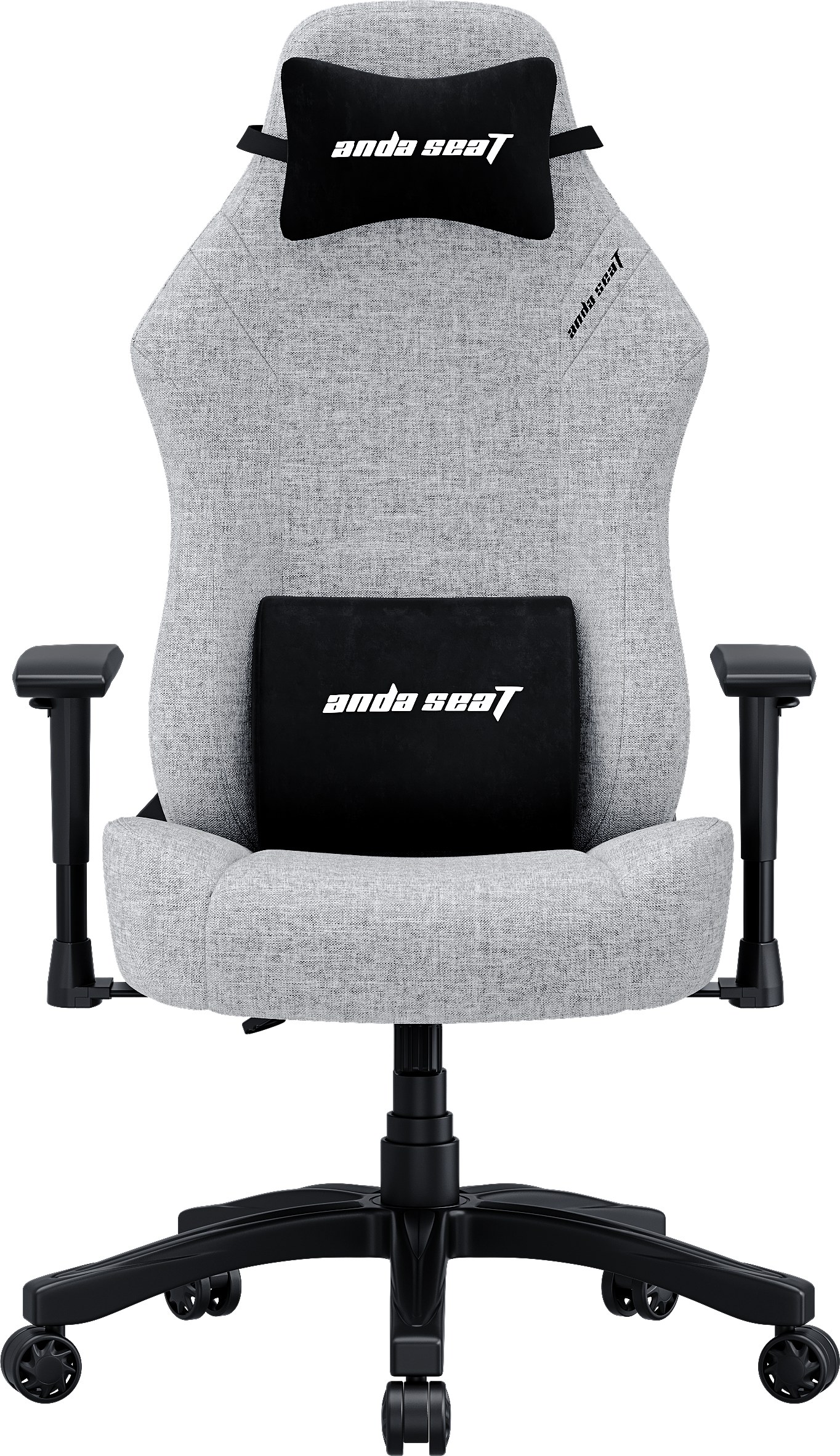 Кресло для геймеров Anda Seat Luna Size L Grey Fabric (AD18-44-G-F) - Фото 1