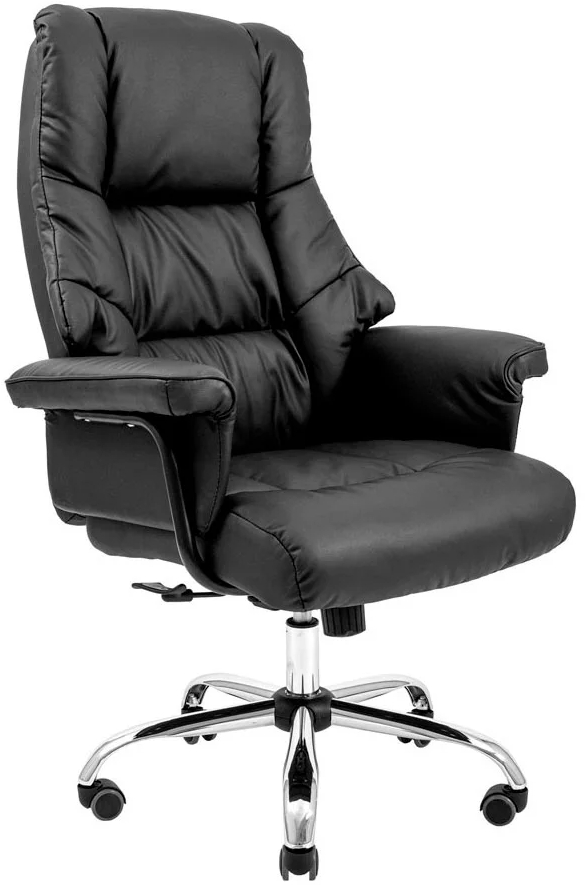 Кресло офисное Richman Конгресс Хром M-2 Широкий (Anyfix Wide) Черный - Фото 1