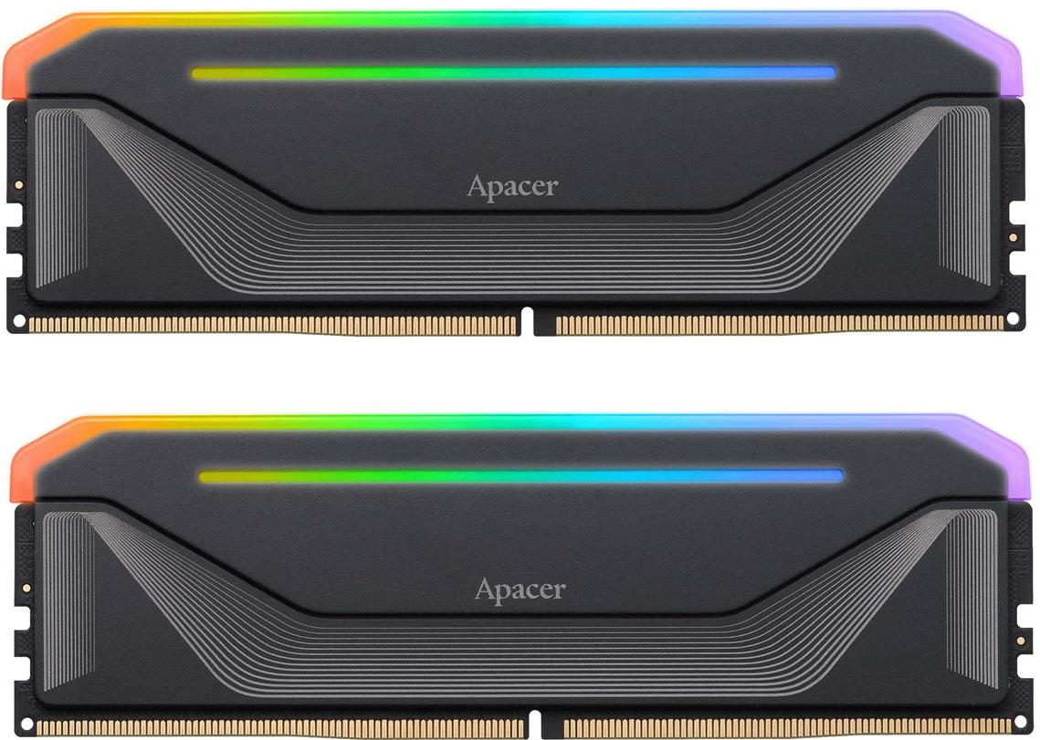 Память DDR Apacer DDR5 2x16GB/5600 NOX RGB Black (AH5U32G56C522NBAA-2) - Фото 1