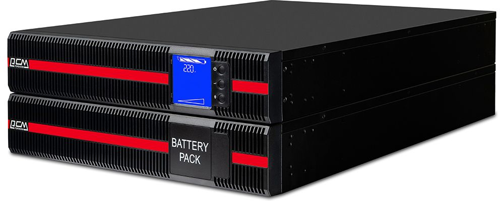Джерело безперебійного живлення Powercom MRT-6000 LCD USB - Фото 1