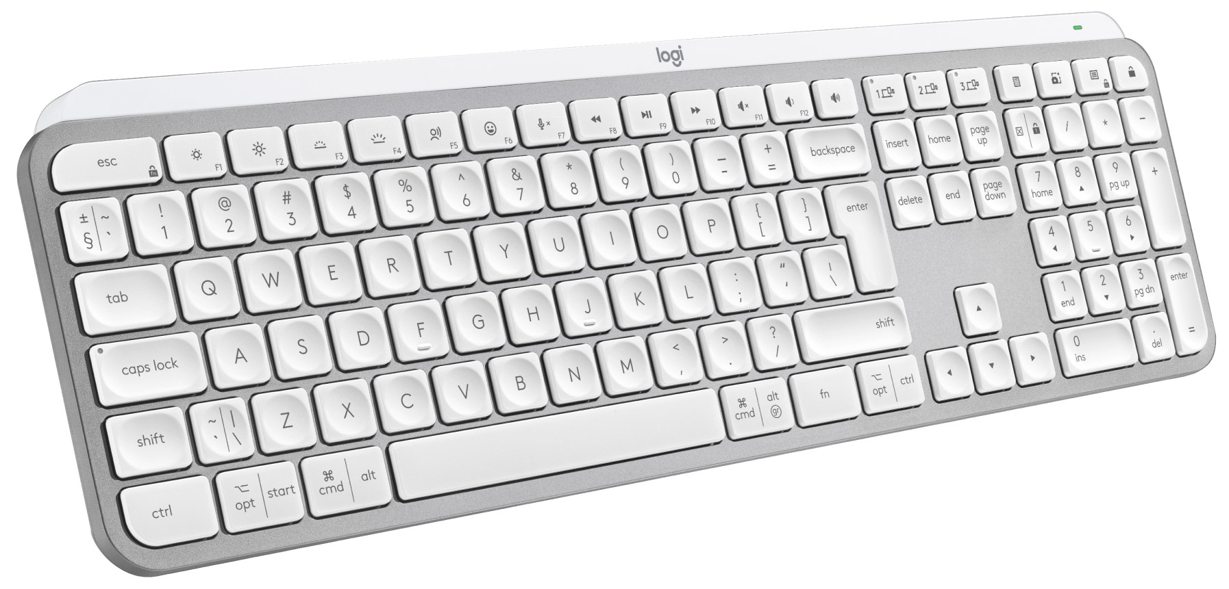 Клавиатура беспроводная Logitech MX Keys S Wireless Pale Grey (920-011588) - Фото 1