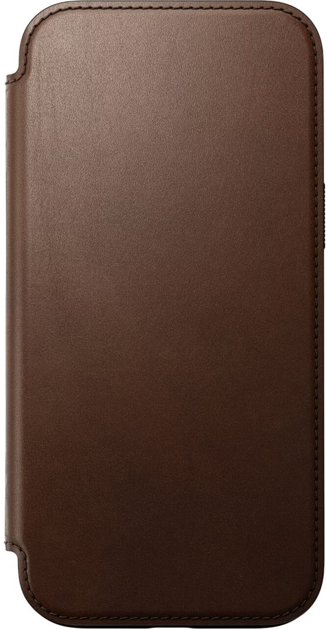 Чехол для смартфона Nomad Modern Leather Folio Brown for iPhone 16 Pro (NM01679585) - Фото 1