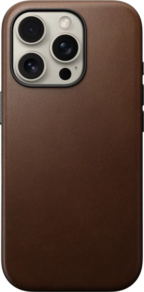 Чехол для смартфона Nomad Modern Leather Brown for iPhone 16 Pro Max (NM01692485) - Фото 1