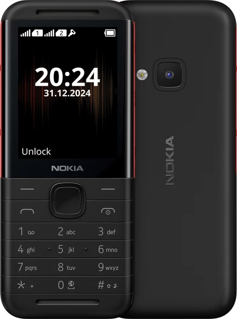 Мобильный телефон Nokia 5310 DS 2024 Black-Red - Фото 1