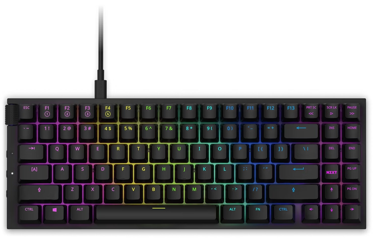 Клавиатура проводная игровая NZXT Compact (ANSI) Black (KB-175US-BR) - Фото 1