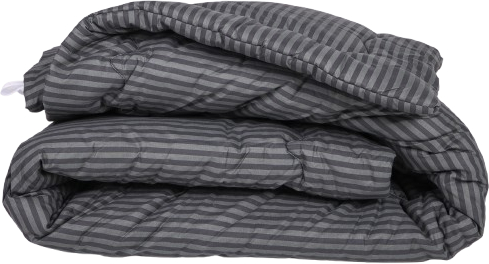 Ковдра дитяча демісезонна MirSon антиалергенна №149 Сolor Fun Line 17-0611 Stripe Black Thinsulate 110х140 + нав 2 шт. (2200010850710) - Фото 1