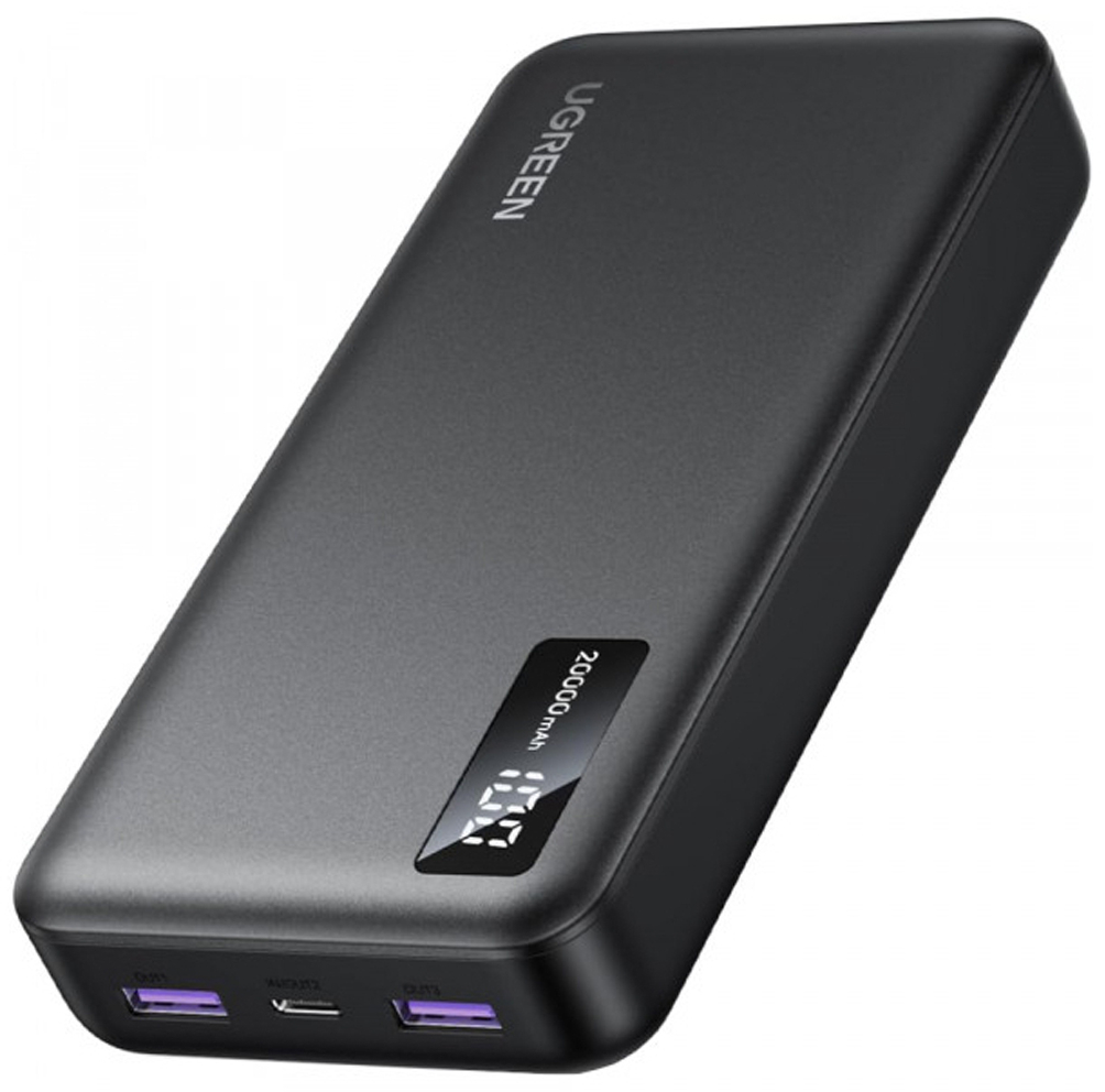 Батарея мобильная UGREEN PB312 20000mAh QC+PD 22.5W Black (6941876226832)