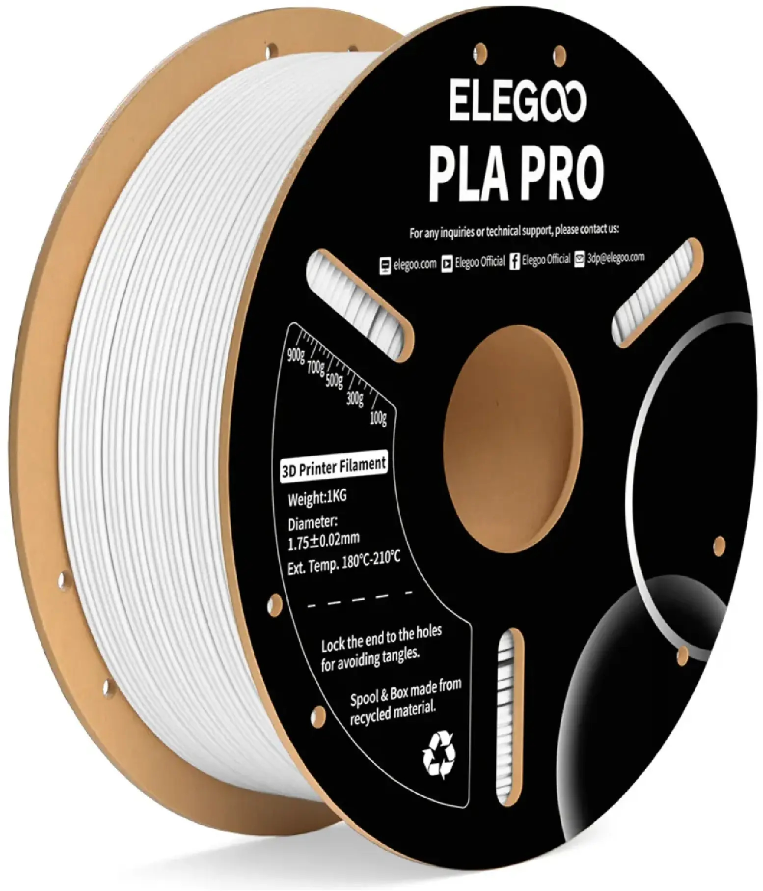 Купить Нитка для PLA-картриджа Elegoo PRO Filament 1.75 мм (50.203.0189) - Фото 1 Нитка для PLA-картриджа Elegoo PRO Filament 1.75 мм (50.203.0189) - Фото 1