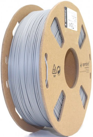 Нитка для PLA-картриджа Gembird PLA+, 1.75 мм Grey (3DP-PLA+1.75-02-GR) - Фото 1