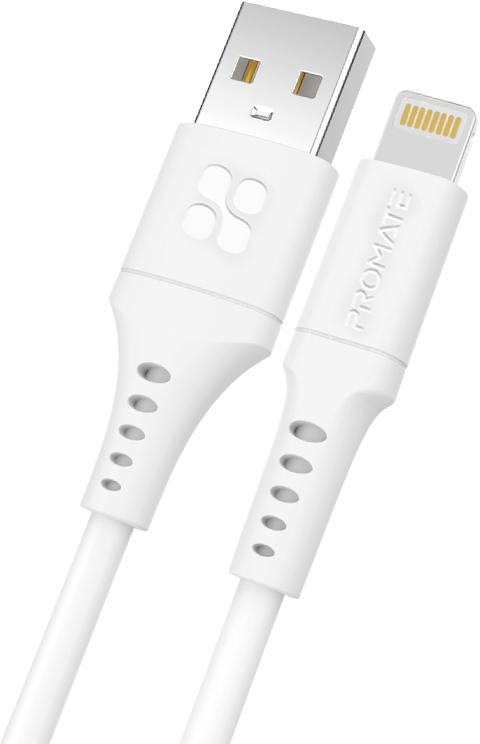 Кабель синхронизации данных Promate Powerlink-ai120 White - Фото 1
