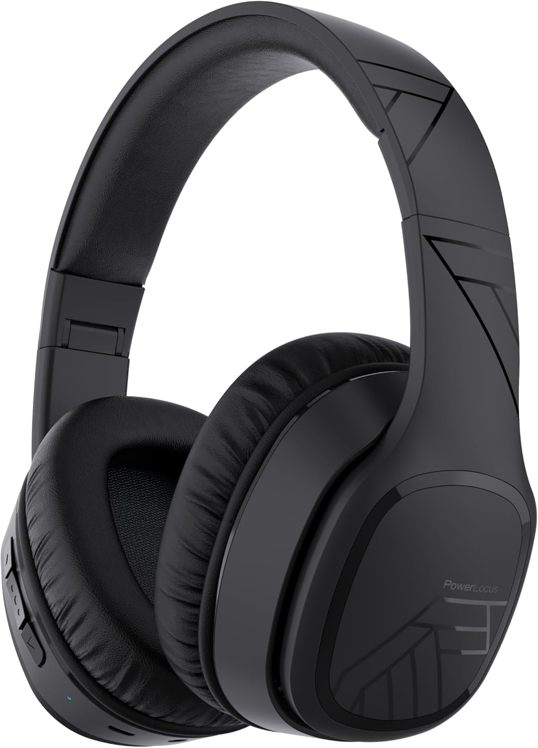 Наушники полноразмерные беспроводные PowerLocus P7 Black (pwl-p7-black) - Фото 1