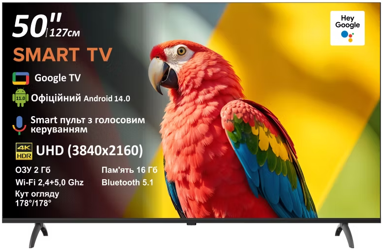 Телевизор Prime Technics 50U16SG14FR - Фото 1