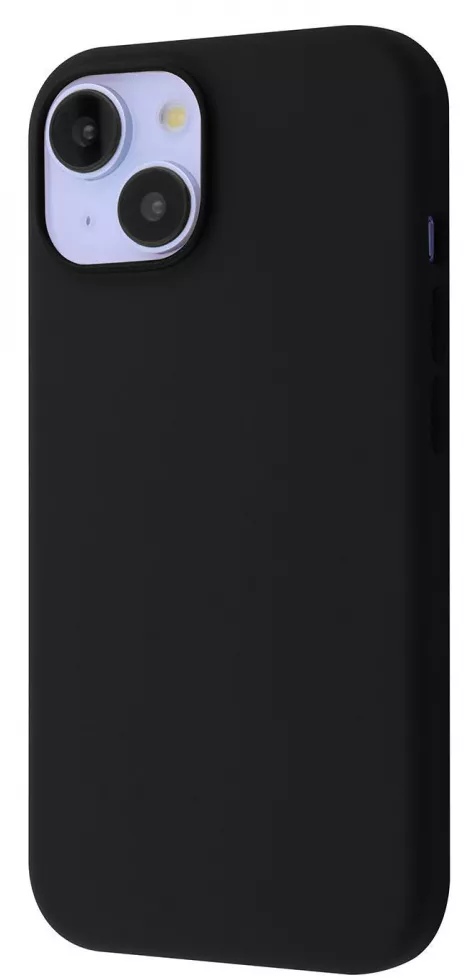 Чехол для смартфона Silicone Case with Magnetic Ring iPhone 15 Black (PCSMIP150002) - Фото 1