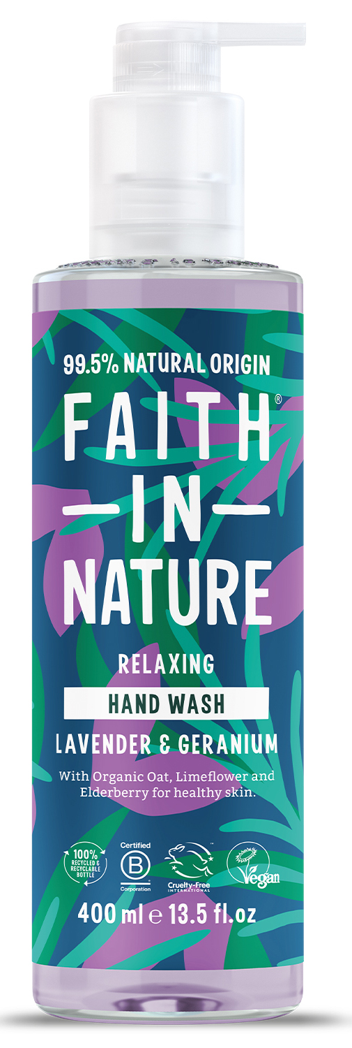 Жидкое мыло для рук Faith In Nature Натуральное с лавандой и геранью 400 мл (6.35400) - Фото 1