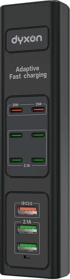 Купити Мережевий фільтр Dyxon US-D01 85W 6xUSB-C (PD)+3xUSB-A QC3.0 FAST CHARGER 2m Black (DXN-USD01-85W-2M-B) - Фото 1 Мережевий фільтр Dyxon US-D01 85W 6xUSB-C (PD)+3xUSB-A QC3.0 FAST CHARGER 2m Black (DXN-USD01-85W-2M-B) - Фото 1