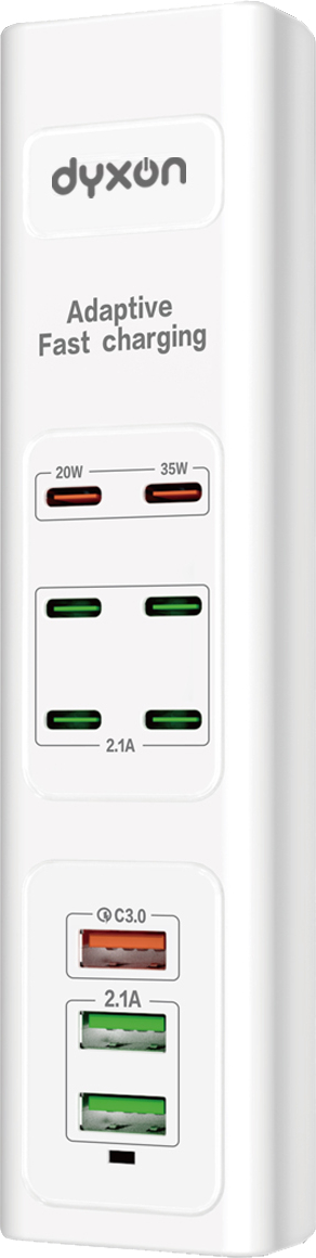 Купити Мережевий фільтр Dyxon US-D01 85W 6xUSB-C (PD)+3xUSB-A QC3.0 FAST CHARGER 2m White (DXN-USD01-85W-2M-W) - Фото 1 Мережевий фільтр Dyxon US-D01 85W 6xUSB-C (PD)+3xUSB-A QC3.0 FAST CHARGER 2m White (DXN-USD01-85W-2M-W) - Фото 1