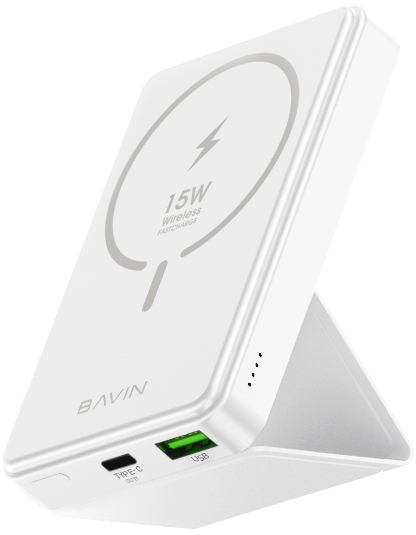 Купить Батарея мобильная Bavin PC026 6000 mAh Wireless FAST CHARGING 22.5W White (Y-PC026 WH) - Фото 1 Батарея мобильная Bavin PC026 6000 mAh Wireless FAST CHARGING 22.5W White (Y-PC026 WH) - Фото 1