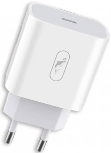 Сетевое зарядное устройство SkyDolphin SC18E PD2.0 1USB-С, 3A White (SDMZP-000155) - Фото 1