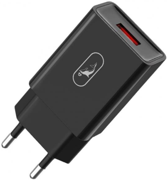 Сетевое зарядное устройство SkyDolphin SC36 1USB, 2.4A Black (SDMZP-000173) - Фото 1