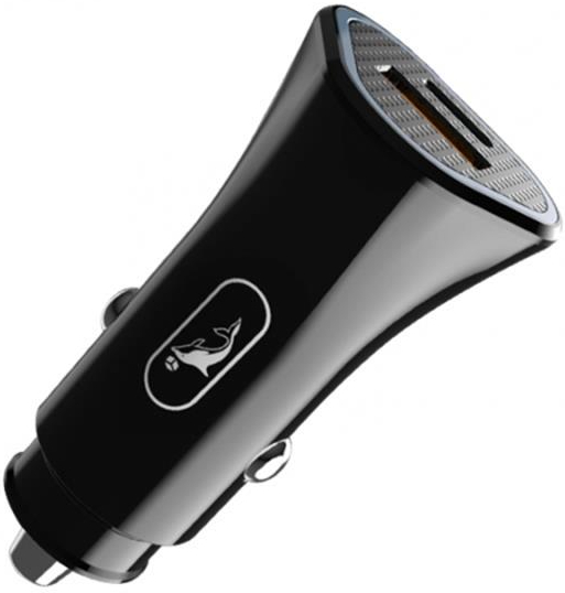 Автомобильное зарядное устройство SkyDolphin SZ16L PD+QC3.0 2USB, 3.1A Black (SDAZP-000088)+кабель Lightning - Фото 1