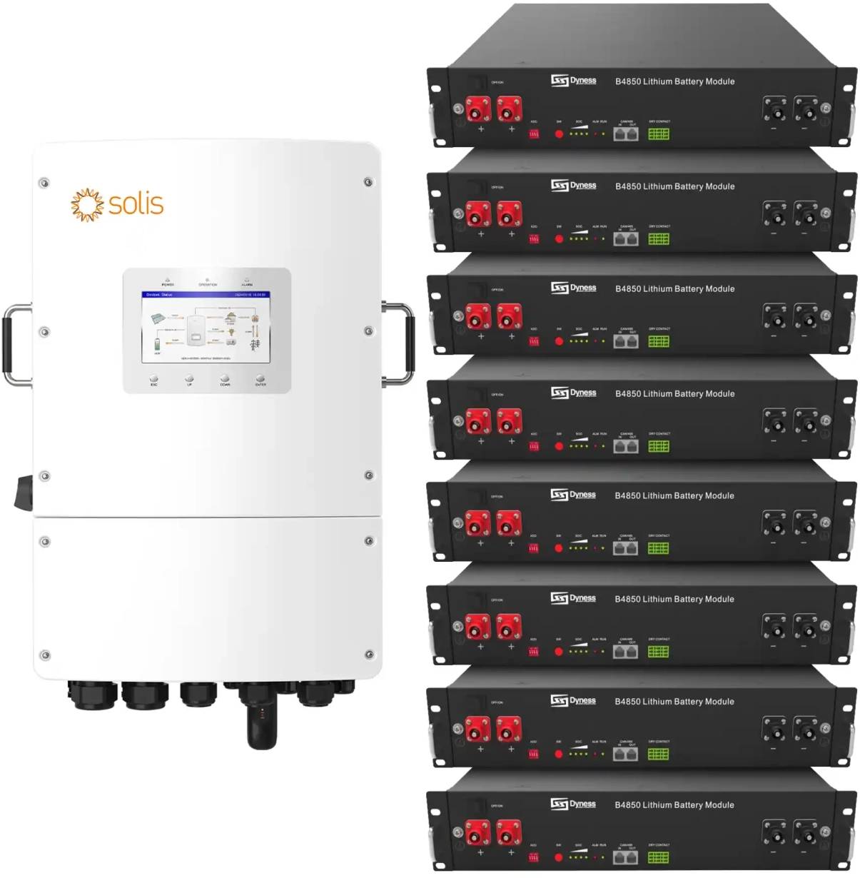 Система хранения энергии Solis S6-EH3P12K-L-LDY19.2K1-LFP - Фото 1