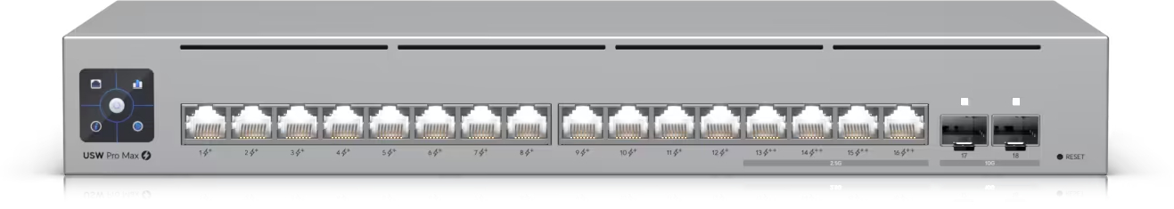Коммутатор локальной сети (Switch) Ubiquiti USW-PRO-MAX-16-POE - Фото 1
