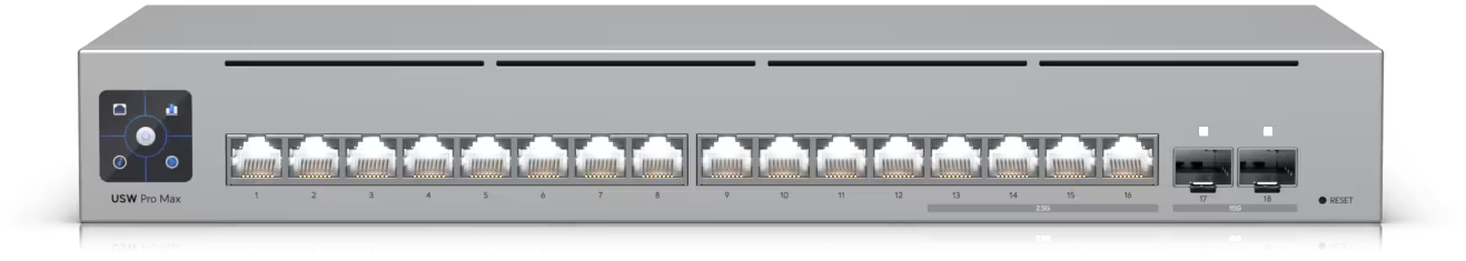 Коммутатор локальной сети (Switch) Ubiquiti USW-PRO-MAX-16 - Фото 1